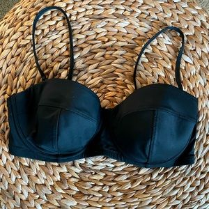 J. Crew black underwire bikini top